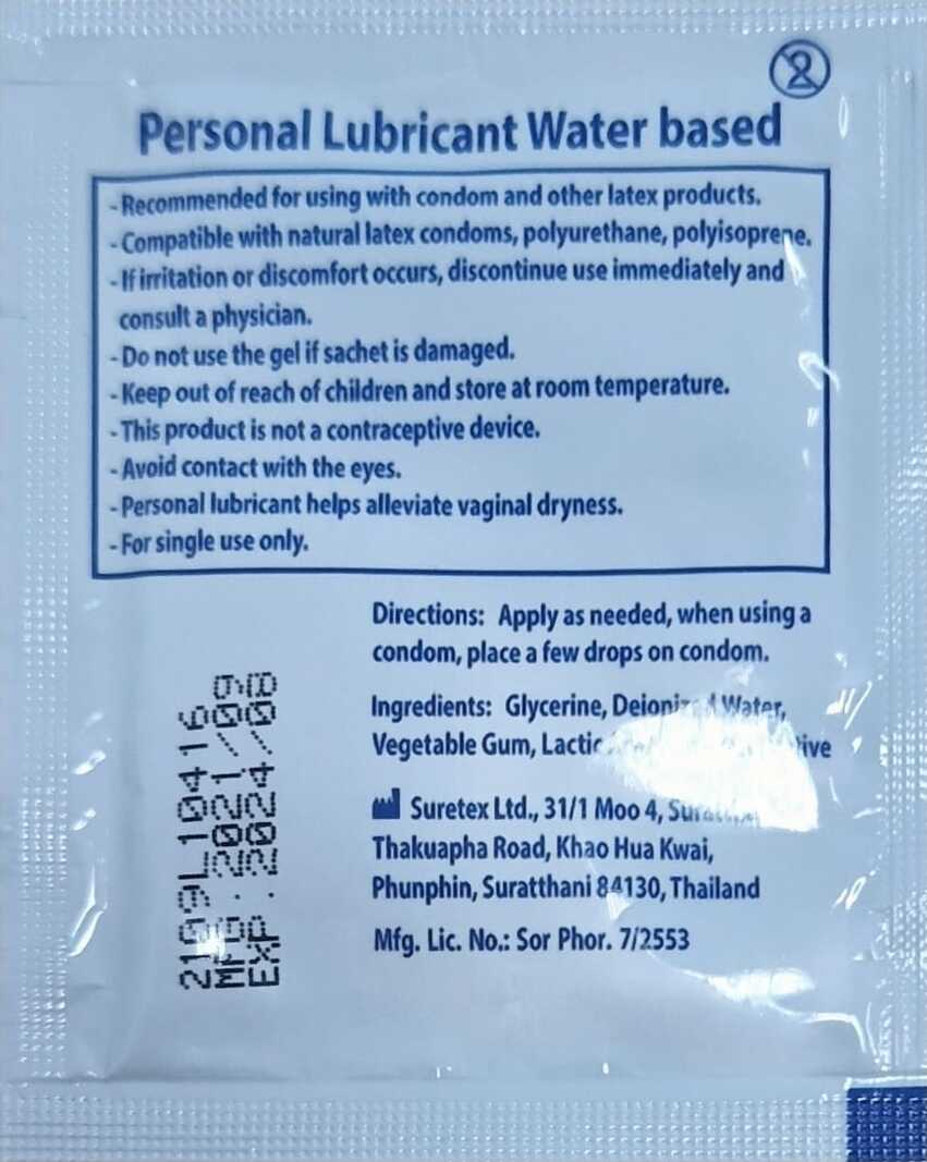 Гель-лубрикант Suretex Ltd Personal Lubricant Water Based, 4.5 г купить на  Omarket.kz — 8 поставщиков
